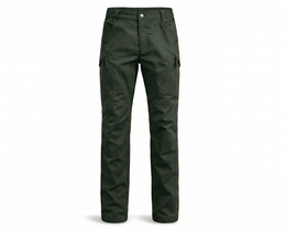 Green pants on a white background