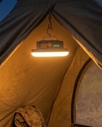 פנס קמפינג עוצמתי - דגם גלו-פרו (GLOW-PRO)