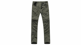 Green pants on a white background