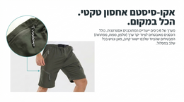 Green shorts with zippers on a white background