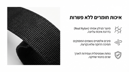 Black belt with text and icons on a white background