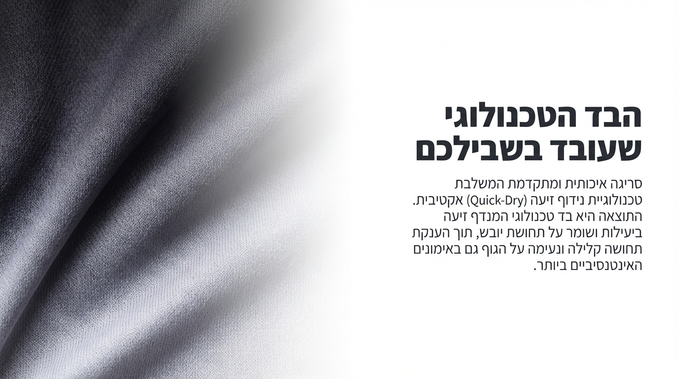 חולצת ספורט מנדפת - דגם גרדיאנט (GRADIENT)